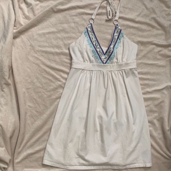 Victoria's Secret White Halter Built in Bra Dress - Picture 1 of 7